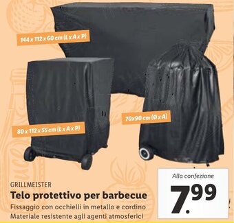 GRILLMEISTER Telo protettivo per barbecue
