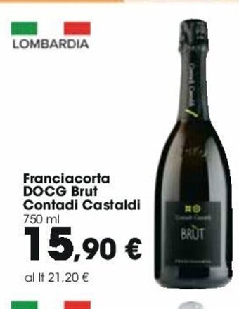 Carrefour Franciacorta DOCG Brut Contadi Castaldi 750 ml offerta