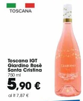 Carrefour Toscana IGT Giardino Rosè Santa Cristina 750 ml offerta