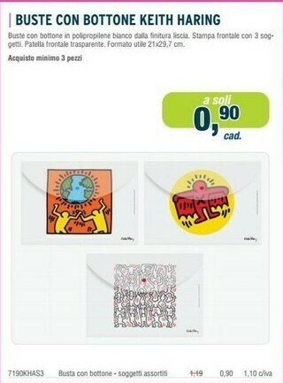 Buffetti Buste Con Bottone Keith Haring offerta