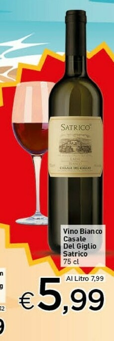 Crai Casale del giglio Bianco Satrico offerta
