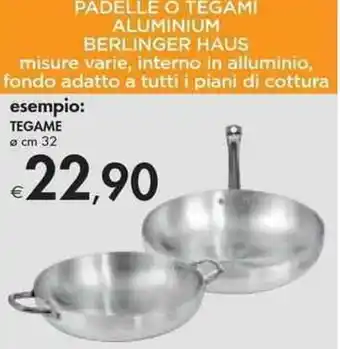 Bennet PADELLE O TEGAMI ALUMINIUM BERLINGER HAUS TEGAME Ø cm 32 offerta