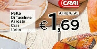 Crai Crai Petto Di Tacchino Arrosto offerta
