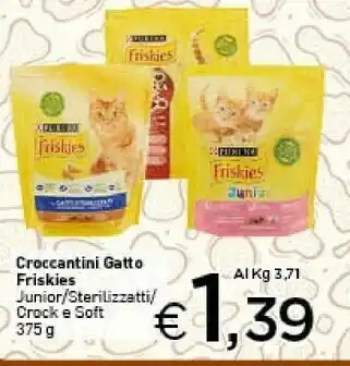 Crai Purina Croccantini Gatto Friskies Junior offerta