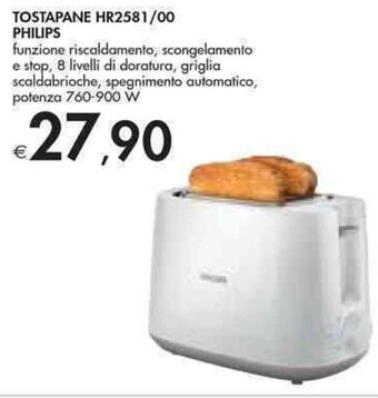 Bennet TOSTAPANE HR2581/00 PHILIPS offerta