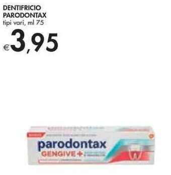 Bennet DENTIFRICIO PARODONTAX tipi vari, ml 75 offerta