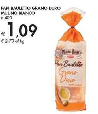 Bennet PAN BAULETTO GRANO DURO MULINO BIANCO g 400 offerta
