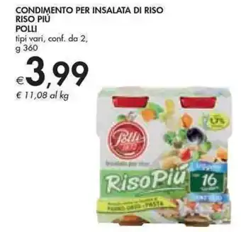 Bennet CONDIMENTO PER INSALATA DI RISO RISO PIÚ POLLI tipi vari, conf. da 2, g 360 offerta