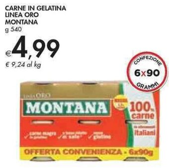 Bennet CARNE IN GELATINA LINEA ORO MONTANA g 540 offerta