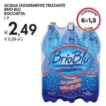 Bennet ACQUA LEGGERMENTE FRIZZANTE BRIO BLU ROCCHETTA L 9 offerta