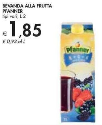 Bennet BEVANDA ALLA FRUTTA PFANNER tipi vari, L 2 offerta