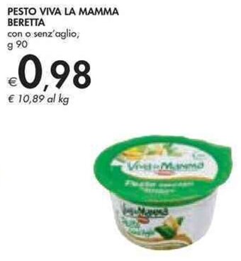 Bennet PESTO VIVA LA MAMMA BERETTA con o senz'aglio, g 90 offerta