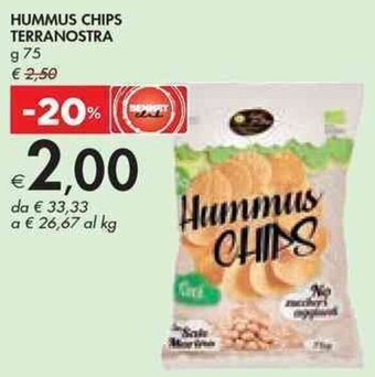 HUMMUS CHIPS TERRANOSTRA g 75