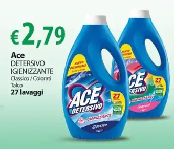 Extra Supermercati Ace DETERSIVO IGIENIZZANTE 27 lavaggi offerta
