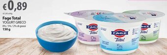 Extra Supermercati Fage Total YOGURT GRECO 0% / 5% / 2% di grassi 150 g offerta