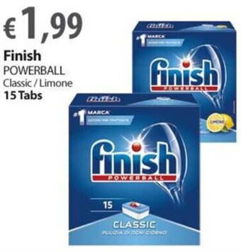 Extra Supermercati Finish POWERBALL Classic/Limone 15 Tabs offerta