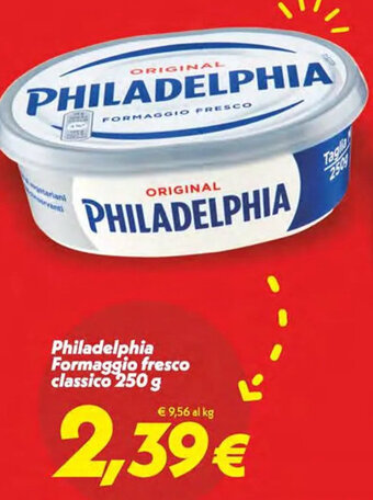 Iper Super Conveniente Philadelphia Formaggio fresco classico 250 g offerta