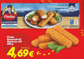 Iper Super Conveniente Findus Bastoncini di Merluzzo x18 450 g offerta