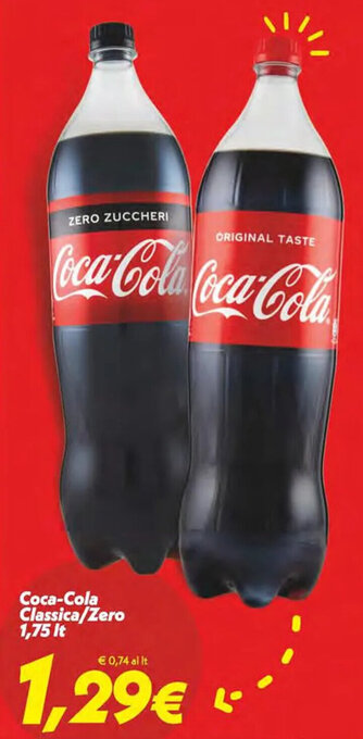 Iper Super Conveniente Coca-Cola Classica/Zero 1,75 It offerta