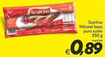 Iper Super Conveniente Scarlino Würstel boys puro suino 250 g offerta