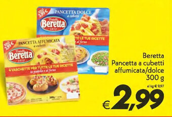Iper Super Conveniente Beretta Pancetta a cubetti affumicata/dolce 300 g offerta