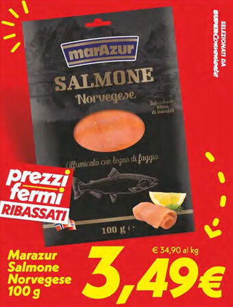 Iper Super Conveniente Marazur Salmone Norvegese 100 g offerta