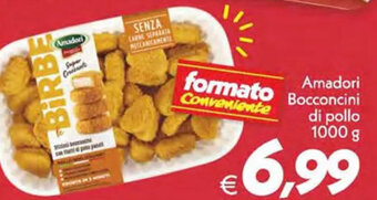 Iper Super Conveniente Amadori Bocconcini di pollo 1000 g offerta