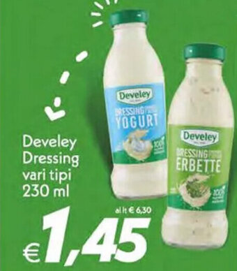 Iper Super Conveniente Develey Dressing vari tipi 230 ml offerta