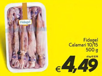 Iper Super Conveniente Fidagel Calamari 10/15 500 g offerta