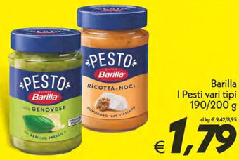 Iper Super Conveniente Barilla I Pesti vari tipi 190/200 g offerta