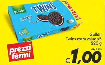 Gullon Twins extra value x5 220 g
