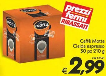 Iper Super Conveniente Caffè Motta Cialda espresso 30 pz 210 g offerta