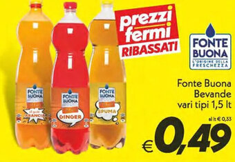 Iper Super Conveniente Fonte Buona Bevande vari tipi 1,5 lt offerta