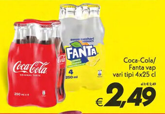 Iper Super Conveniente Coca-Cola/ Fanta vap vari tipi 4x25 cl offerta