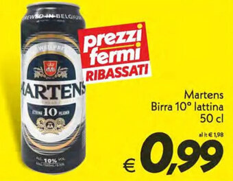 Iper Super Conveniente Martens Birra 10° lattina 50 cl offerta