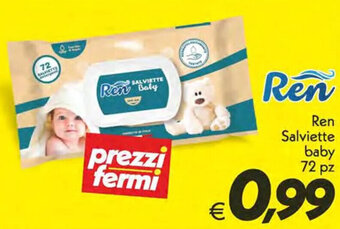 Iper Super Conveniente Ren Salviette baby 72 pz offerta