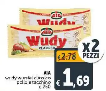 Deco Supermercati AIA wudy wurstel classico g 250 offerta