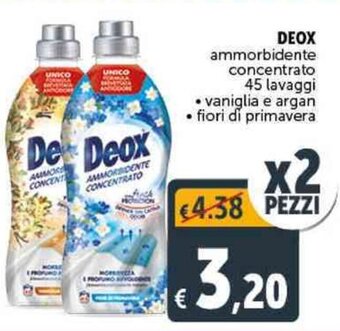 Deco Supermercati DEOX ammorbidente concentrato 45 lavaggi offerta