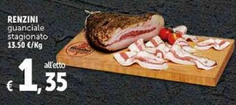 Deco Supermercati RENZINI guanciale stagionato offerta