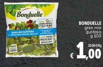 Deco Supermercati BONDUELLE gran mix gustoso g 100 offerta