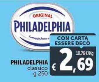 Deco Supermercati PHILADELPHIA classico g 250 offerta