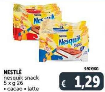 Deco Supermercati NESTLÈ nesquik snack 5 x g 26 offerta
