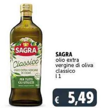 Deco Supermercati SAGRA olio extra vergine di oliva classico L 1 offerta