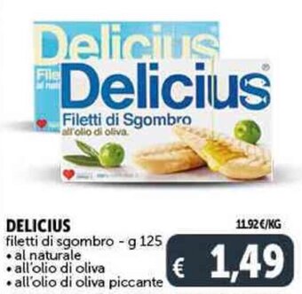 Deco Supermercati DELICIUS filetti di sgombro - g 125 offerta