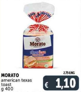 Deco Supermercati MORATO american texas toast g 400 offerta