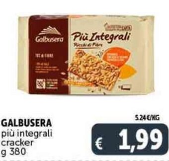 Deco Supermercati GALBUSERA più integrali cracker g 380 offerta