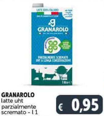 Deco Supermercati GRANAROLO latte uht parzialmente scremato - 1 l offerta