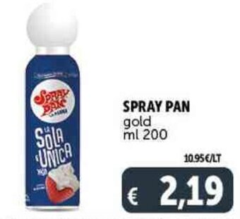 Deco Supermercati SPRAY PAN gold ml 200 offerta