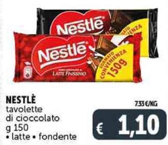 Deco Supermercati NESTLÈ tavolette di cioccolato g 150 offerta