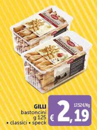 Deco Supermercati GILLI bastoncini g 125 offerta